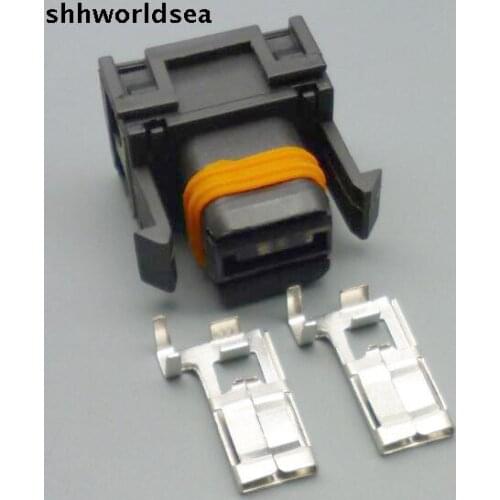 Worldgolden 5/30/100 sets 2pin 7.8mm auto wire assembly female electric connector