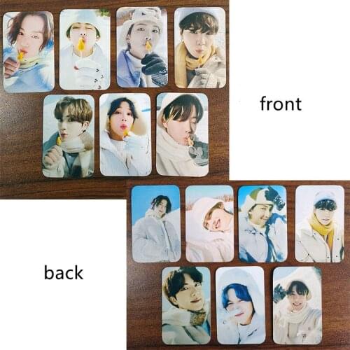 South Korean Groups K-POP Bangtan Boys Cards 2021 Winter Package New Album Lomo Card Photocard Card JUNGKOOK JIMIN Double Sided