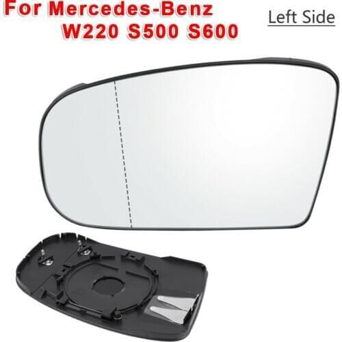 Car Left Driver Side Wing Rearview Mirror Glass For Mercedes-Benz W220 W215 S55 S65 AMG S430 S500 S600 CL500 CL600 Coupe