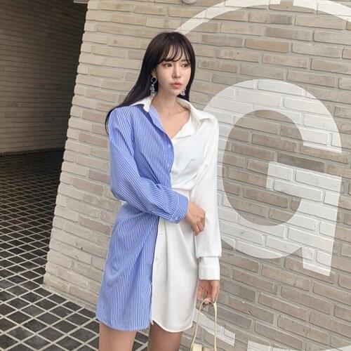 New arrival fashion striped comfortable casual dress temperamental office lady fresh vintage elegant lovely mini a-line dress