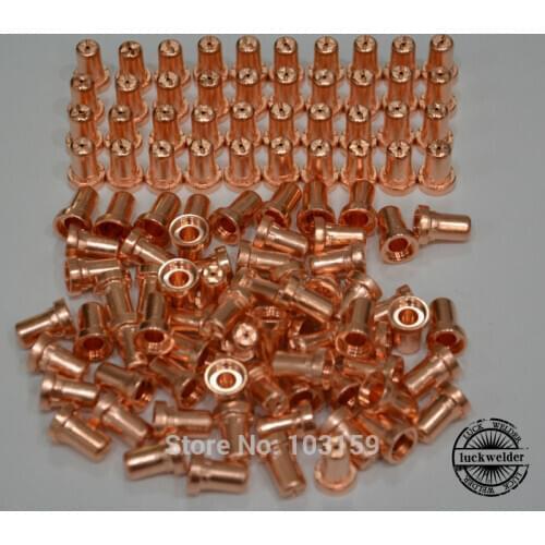 100pcs Extended Long Tips For 40A PT-31 Air Plasma Cutter 40D CUT40 50D CUT50
