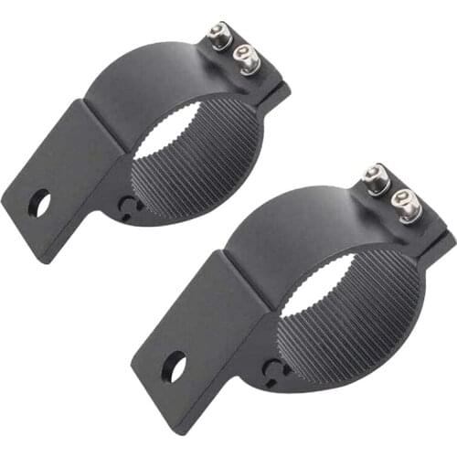 2PCS 2Inch LED Light Bar Mounting Bracket Bull Bar Nudge Bar Mounts Clamp Kit Adjustable for Off Road Vehicle SUV