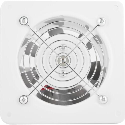 25W 220V Wall Mounted Exhaust Fan Low Noise Home Bathroom Kitchen Garage Air Vent Ventilation