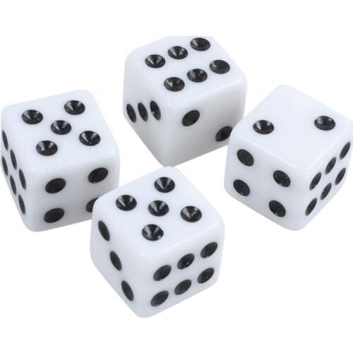 4 Pcs Car Vehicle Dice Design Tire Valve Wheel Stem Caps Covers