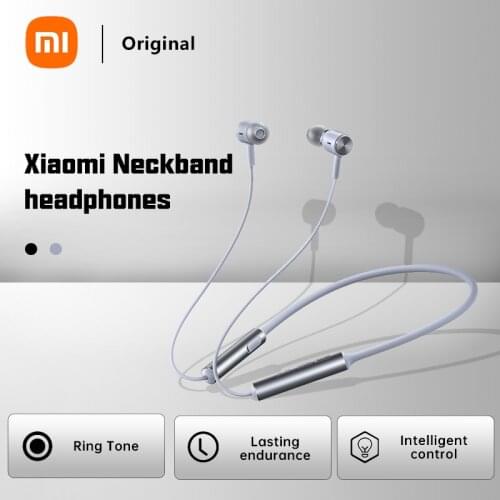 XIAOMI Bluetooth Headphone Line Free Neck-mounted Headphones Double Action Ring Bluetooth 5.0 Wearing Noise Reduction Waterproof