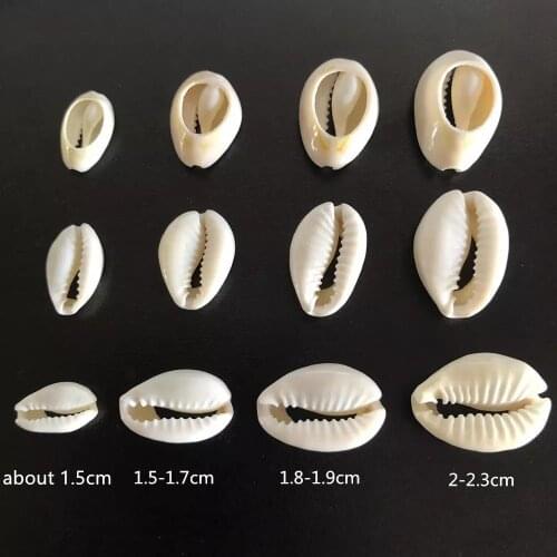 50Pcs White Sea Shell Beads For Jewelry Making Cowrie Cowry Charm Beads DIY Necklace Bracelet Accessories Jewelry Findings