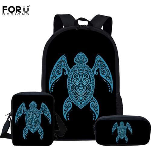 FORUDESIGNS Sea Turtle Children School Bags For Girls Teenagers School Backpack Kids Schoolbags Backpack mochila infantil