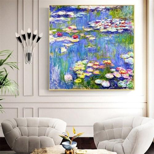 Claude Monet works 5D DIY diamond famous painting landscape flower embroidery painting rhinestone diamond mosaic picture