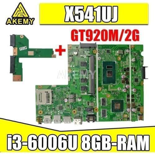 X541UVK X541UJ motherboard mainboard For Asus X541UVK X541UJ X541UV X541U F541U laptop motherboard W/ 8G RAM/I3-6006U GT920M/V2G
