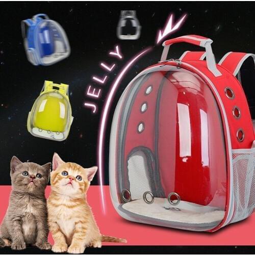 Cute Pet Dog Cat Astronaut Backpack Space Capsule Breathable Multifunctional Outdoor Travel Carrier Bag
