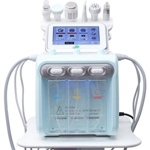 Multifunctional 6 in 1 H2 O2 Hydrafacial Dermabrasion Hydro Microdermabrasion Peeling Vacuum Skin Cleaning Water Aqua Oxygen Sp