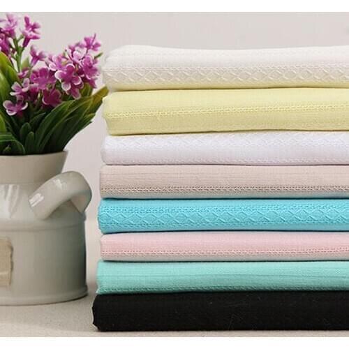 Soft Pink Stretch Cotton Fabric For Dress Shirt, Black, White, Yellow, Blue And Purple, By The Meter