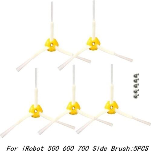 5PCS Washable Side Brush Accessroies kit for iRobot Roomba 500 600 700series 528 651 680 690 760 780 Robot Vacuum Cleaner Part