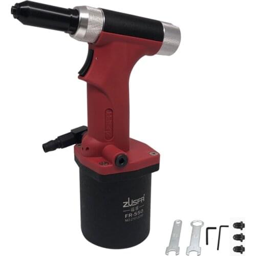Pneumatic Rivet Gun Rivet Machine Air Gun Three-jaw Hydraulic Oiling FR-S50 Portable Stainless Steel Core Pulling