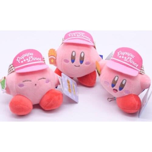 10Cm Cartoon Star Kirby Plush Toy Pendant French fries soda Kirby Pendant Childrens Holiday Giftoliday Gift