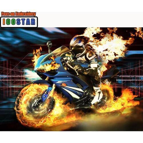 Diy,Diamond Painting Cross Stitch Motorcycle racing Home Decor Square Diamond Mosaic 5D Diamond Embroidery Kits