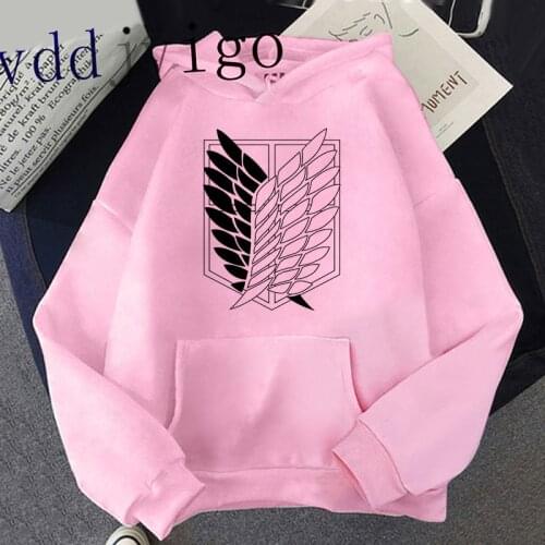 Unisex Japanese Anime Attack on Titan Hoodies Women/men Cartoon Levi Titans Attack Graphic Streetwear Harajuku Sweatshirt Female