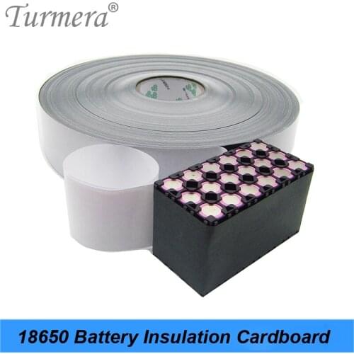 Turmera 1M 65mm 120mm 180mm 330mm 18650 Battery Insulation Cardboard with Adhesive for 21700 26550 32650 32700 Lifepo4 Battery J
