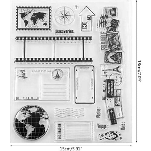 Badge Silicone Clear Seal Stamp DIY Scrapbooking Embossing Photo Album Decorative Paper Card Craft