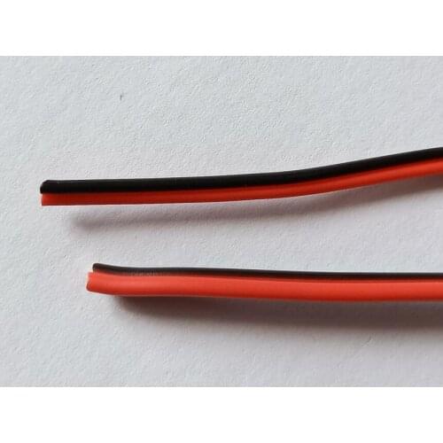 0.3 0.5 0.75 1.0 1.5square RVB2 PVC Black-Red household Environmental Wire Tinned Copper 2 Pin cable 10M/1LOT