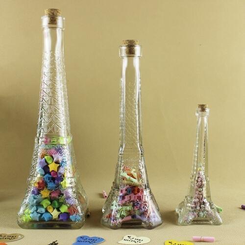 1 Pcs Novelty Tower Glass Sealed Cans / Food Storage Jar Spice Teas Beans Candy Preservation Bottle Storage Tool Kitchen Tools