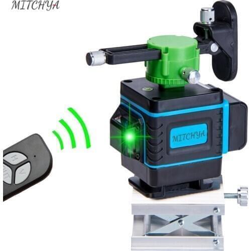 12 Lines Laser level 3D Green light Wall and Floor High-Precision Super Powerful 360 Laser level Green Beam
