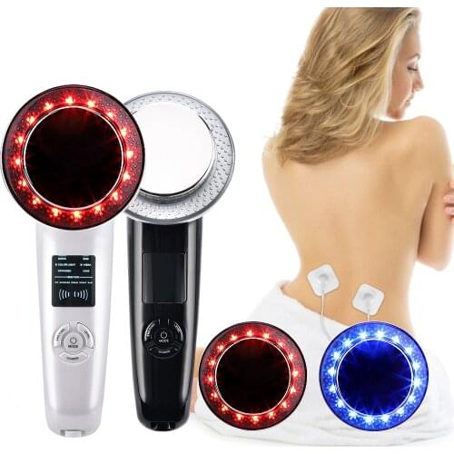 6 in 1 Body Slimming Massager Ultrasonic Wave EMS Vibration Infrared Therapy Fat Burner Device Weight Loss Anti Cellulite