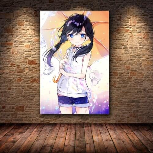 8StyleWeathering with you Japan Anime manga wall HD Canvas Poster Home Decor Gifts Animation tenki no Ko