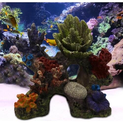 Accessories Exquisite Fish Tank Ornament Coral Stone Resin Aquarium Display Mold Lightweight for Aquarium