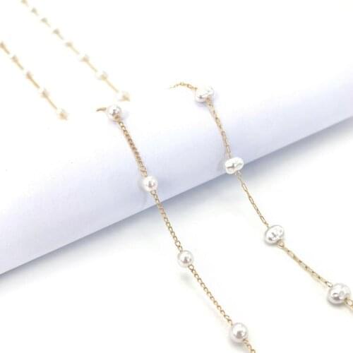 Fashion Mask Lanyard Hanging Rope Glasses Holder Bead Dual-purpose Hanging Eyeglasses Chain For Women Metal Sunglasses Lanyards