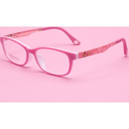 Childrens Spectacle Frame, Male Amblyopia Myopia Spectacle Frame Adolescent Purple Spectacle Frame Double Color TR90