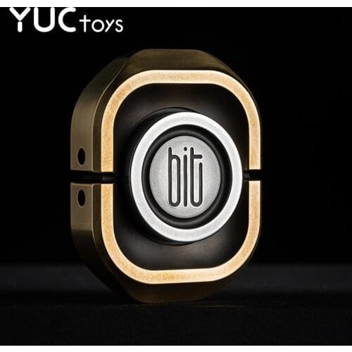 EDC Professional Brass Fidget Spinners Copper Metal Fingertip Gyro Toy for Kids Adults Relief Stress Office BIT Rounded Corners