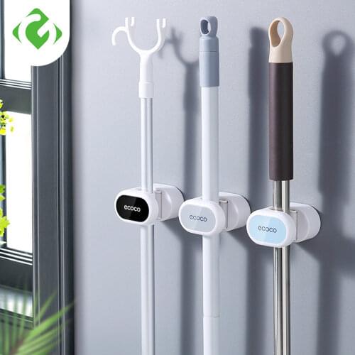 Adhesive Multi-Purpose Hooks Wall Mounted Mop Organizer Holder RackBrush Broom Hanger Hook Kitchen bathroom Strong Hooks GUANYAO