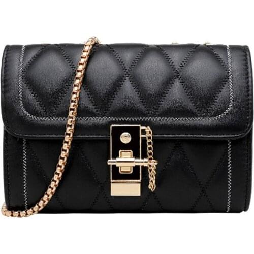 Korean Version Luxury Handbag with Karingle Women Chain Messenger Bags Sweet Small Square Bag Slant Shoulde Purses and Handbag