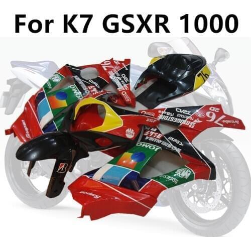 Cowling ABS Injection Molding Personality graffiti red sports Motorcycle For Suzuki GSXR1000 K7 2007-2008 Full Fairing Kits