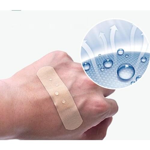 100pcs Adhesive Plaster Breathable Waterproof High Quality Adhesive Bandages First Aid Emergency Kit