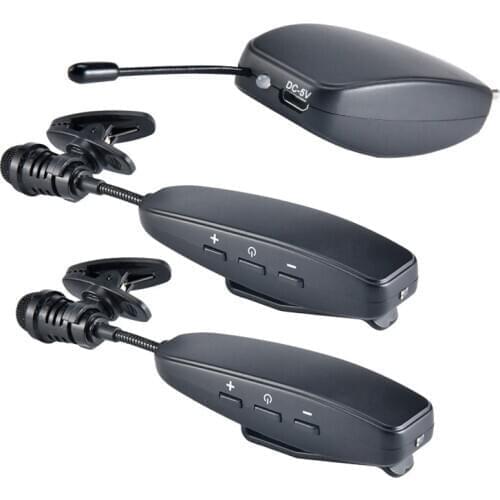 UHF Microphone One for Two Lavalier Wireless Microphone Camera Microphone for Phone Live SLR Camera Video Interview