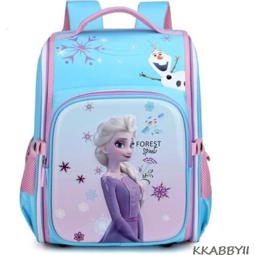 New Frozen school bag for children backpack for girls aged 3-9 backpack for girls in primary school