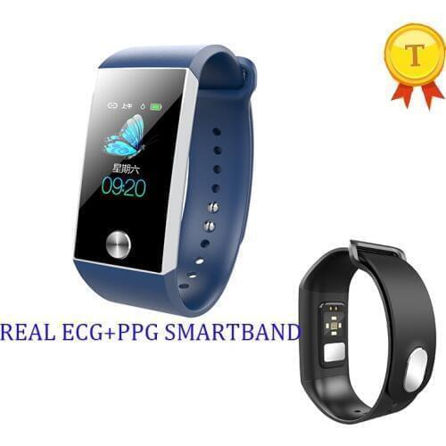 Newest ECG PPG Smartband Medical Device Portable Wireless Electrode Watch Band Bracelet Wristband Digital Smartband for iphone 7