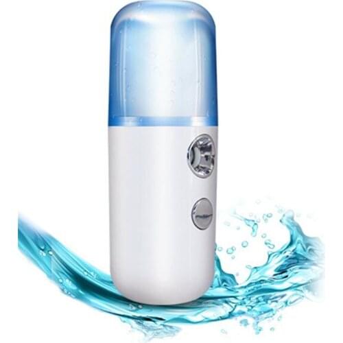 New 30pcs/lot 30ML Mini Nano Facial Sprayer USB Nebulizer Face Steamer Humidifier Hydrating Anti-aging Wrinkle