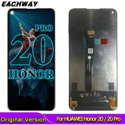 Original LCD for Huawei Honor 20 LCD Display Screen Touch Panel Digitiz Replacement For Huawei Honor 20 Pro LCD Honor 20 Display