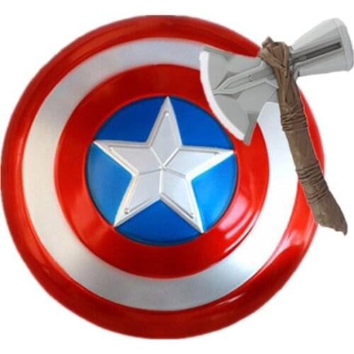 Captain America Shield and Thors Hammer, Thors Axe, Marvel Avengers Endgame Props, Great Halloween Gifts