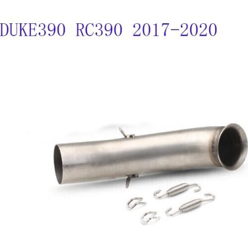Motorcycle Exhaust Middle Pipe Slip On Link Pipe For DUKE 390 250 125 DUKE390 RC390 2017 2018 2019 2020