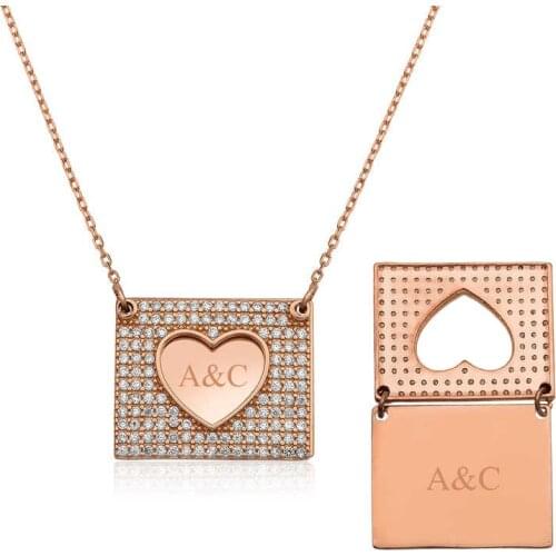 Tevuli 925 Sterling Silver Personalized Heart Lady Necklace