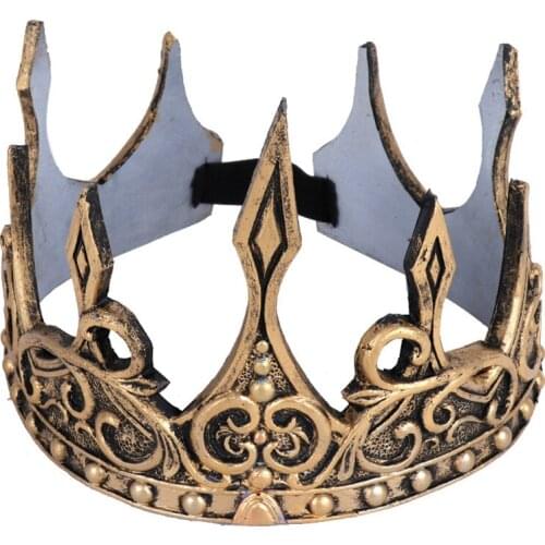 Ancient Headdress Larp Viking Corona Hombre Medieval Men Royal King Tiaras Crown Hair Accessories