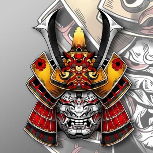 Japanese Ghost Warrior car stickers skeleton Prajna fuel tank window stickers Window Bumper vinyl motorcycle modeling PVC