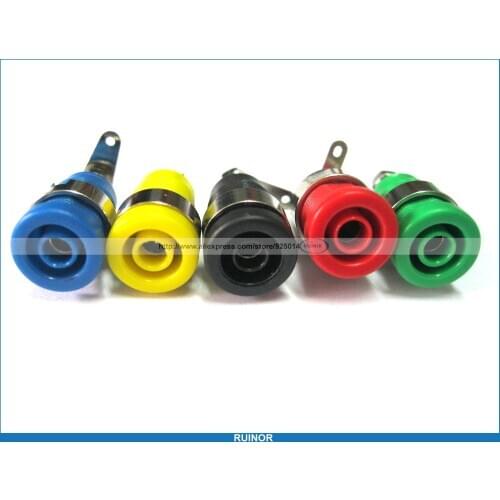 10 x 4mm Binding Post Banana Jack 5 Colors for 4mm Safety Protection Plug SL2074