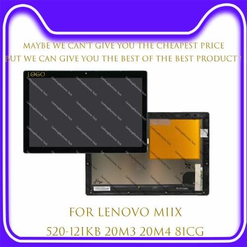 12.2" 1920x1200 For Lenovo Miix 520-12 520-12IKB 20M3 20M4 81CG LCD Display Touch Screen Digitizer Assembly