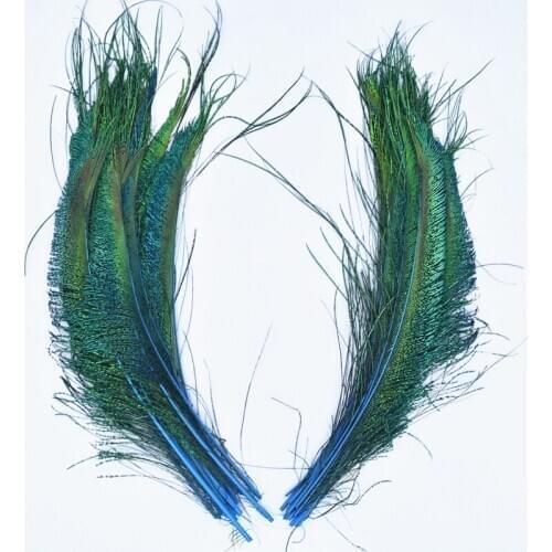 20pcs/Lot Peacock Feathers Wing 12-14" Craft Feathers Decoration Feathers for Crafts Plumas Carnaval Pluma Peacock Feather Plume