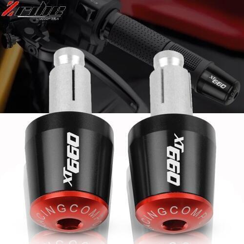 22mm Motorcycle Handlebars Grips Ends Bar Ends Handlebars Caps For Yamaha XT660 X XT660X 2004-2017 2005 2006 2007 2008 2009 2010